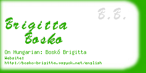 brigitta bosko business card